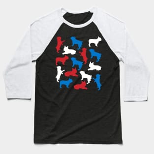 Patriotic French Bulldogs Dog America Flag 4Th Of July Baseball T-Shirt